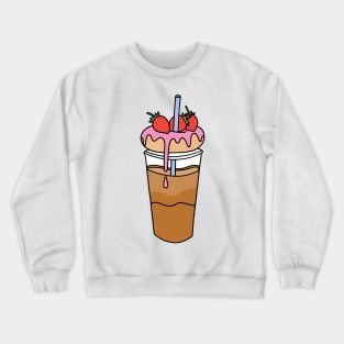 Donut and Coffee Cup Crewneck Sweatshirt